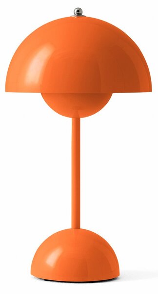 Lampade da tavolo &Tradition, Flowerpot VP9, dimmerabile, Arancione, Soggiorno, Plastica, Design