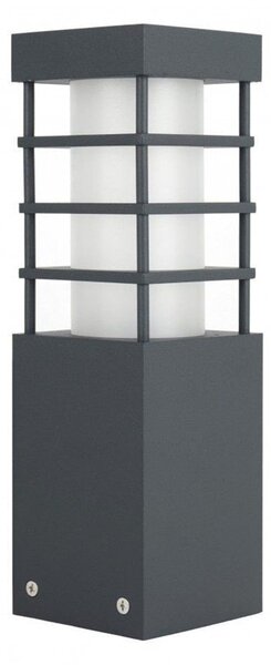 Paletto da giardino 25 cm 1xE27 grigio scuro IP54 SU-MA RADO RADO II 3 DG