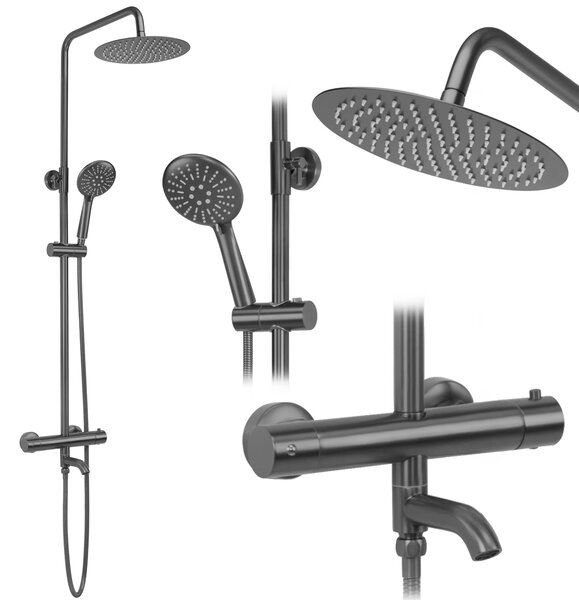 Set Doccia da incasso con Termostatato Lungo Titan