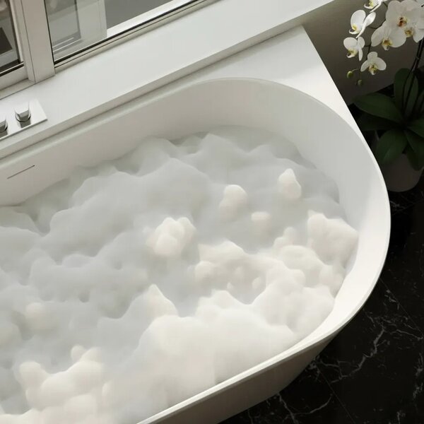 Vasca da bagno angolare in acrilico Bellanto Slim 170 Sinistra