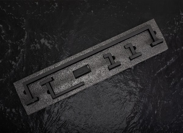 Set accessori da bagno Rio Black 4 pezzi