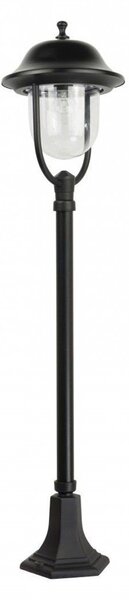 Retro 117 cm 1xE27 nero IP43 SU-MA Prince K 5002/2/O lampada da giardino a stelo
