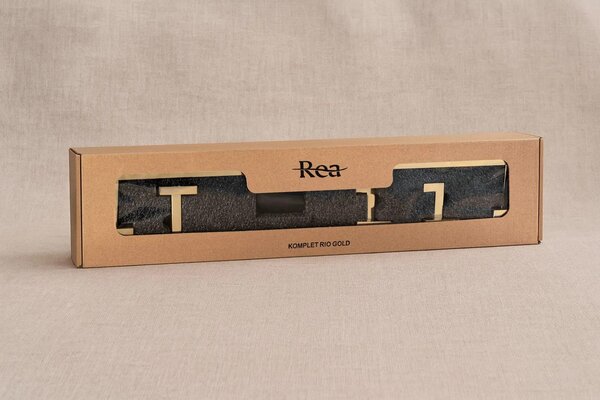 Set accessori da bagno Rio Gold 4 pezzi