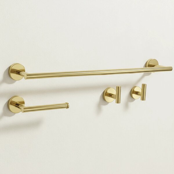 Set accessori da bagno Ari Gold 4 pezzi