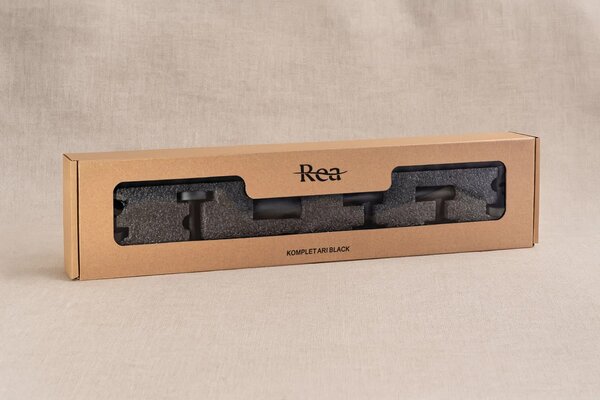 Set accessori da bagno Ari Black 4 pezzi