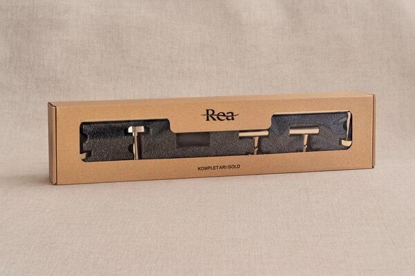 Set accessori da bagno Ari Gold 4 pezzi