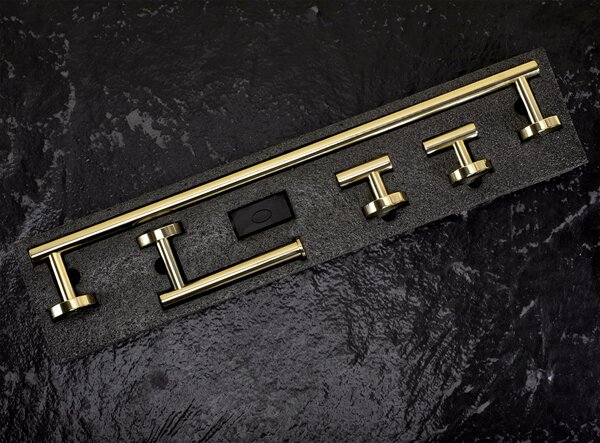 Set accessori da bagno Ari Gold 4 pezzi