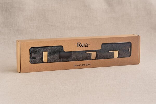 Set accessori da bagno Mati Gold 4 pezzi