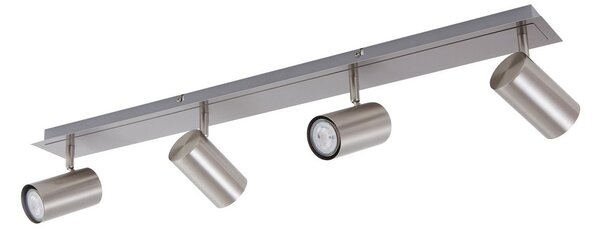 Plafoniera Lindby, Joffrey, dimmerabile, Metallizzato, Soggiorno, Metallo, Moderno