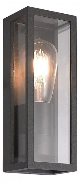 Lampada da parete per esterni 1xE27 nero IP65 SU-MA Porto M1976