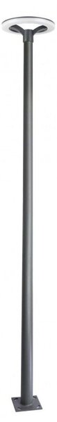 Lampione da parco 255 cm LED 44W grigio scuro IP65 SU-MA STR-2500