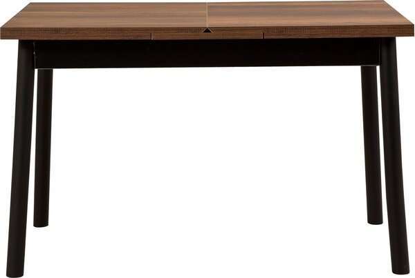 Skye Decor, Oliver Open - Barok Black, tavolo da pranzo allungabile, 100% pannelli di particelle rivestiti in melamina, nero, 120 x 75 x 77 cm