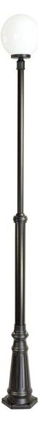 Lanterna da giardino 275 cm sfera bianca o fumé 30 cm 1xE27 nero IP43 SU-MA KULE OGMWN 1 300