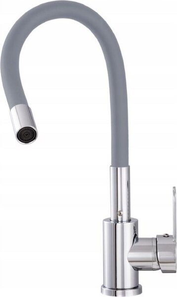 Rubinetto da cucina Rubinetto acqua Miscelatore lavello Miscelatore doccia Flessibile Grigio 10898