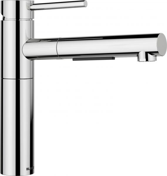 BLANCO ALTA-S-F II rubinetto miscelatore cucina alta pressione cromato tubo flessibile spray installazione frontale finestra