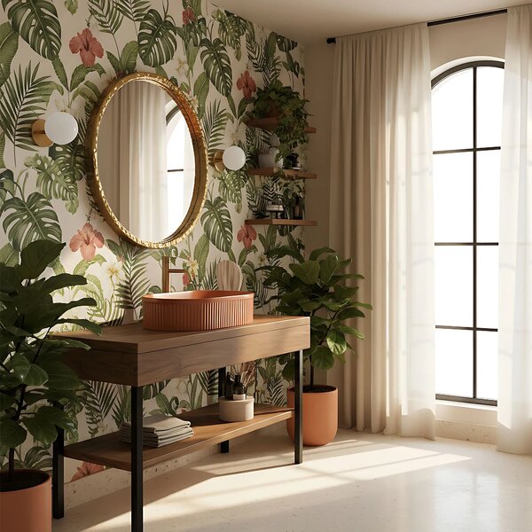 Lavabo da appoggio Rea Vanda Cinnamon Matt
