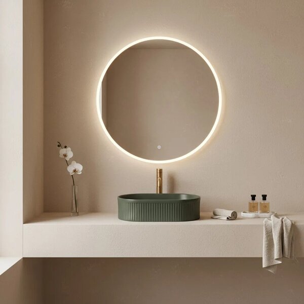 Lavabo da appoggio Rea Vanda Olive Matt
