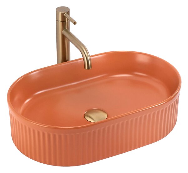 Lavabo da appoggio Rea Vanda Cinnamon Matt