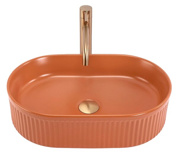 Lavabo da appoggio Rea Vanda Cinnamon Matt