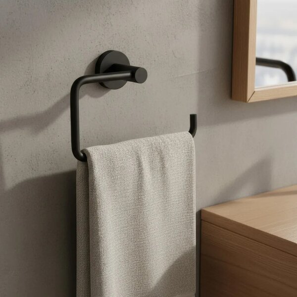 Portasciugamano da bagno 5610 Leo Black