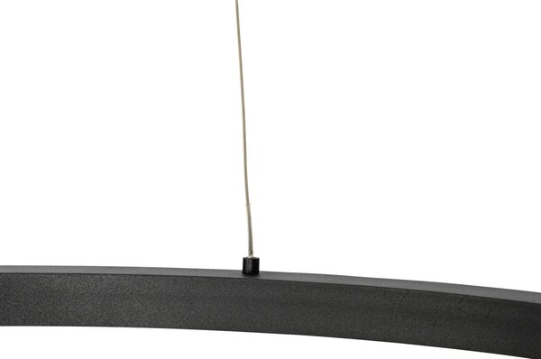 Lampada a sospensione intelligente nera 80 cm incl. LED e RGBW - Girello