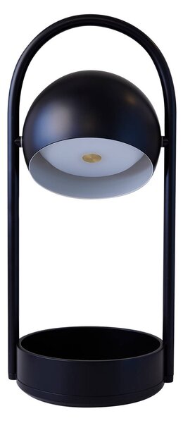 FRANDSEN Lampada da tavolo a LED Ball Portable, dimmerabile, Nero, Soggiorno / Sala da pranzo, Metallo, Design, Lampada da tavolo LED