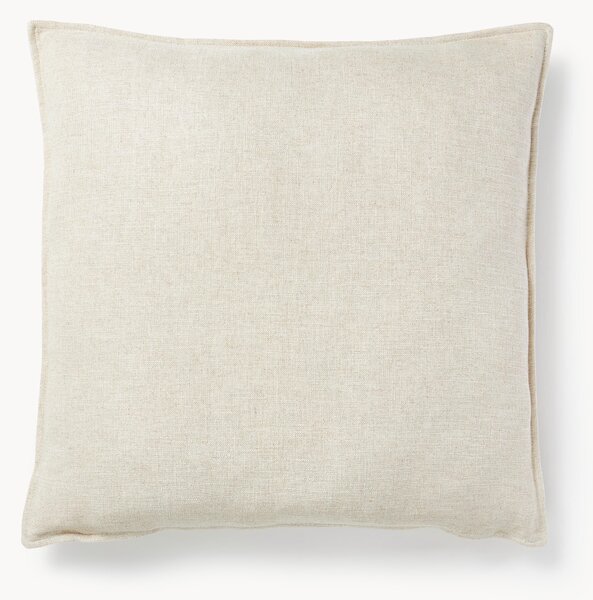 Cuscino decorativo grande in misto lino Lennon, 70 x 70 cm