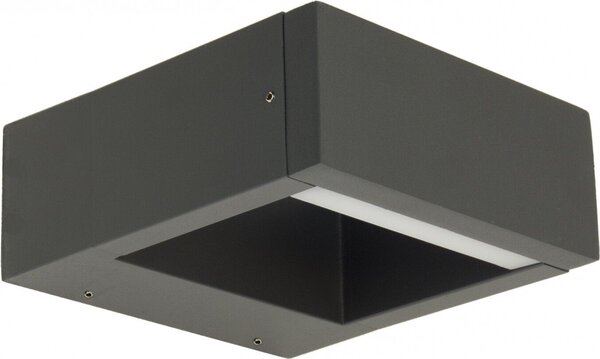 Lampada da parete per esterni a luce LED variabile 7W grigio scuro IP54 SU-MA Form YB19504