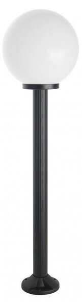 Lampada da giardino 130 cm sfera bianca o fumé 30 cm 1xE27 nero IP43 SU-MA Kule K 5002/2/K 300