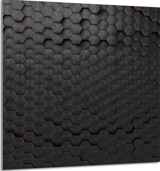 PIATTO IN VETRO PER CUCINA 60x65 Nero