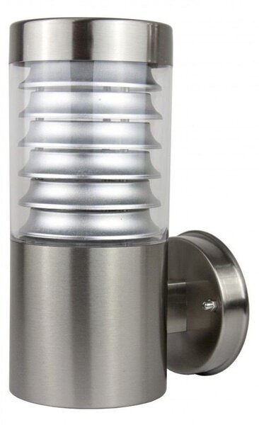 Lampada da parete in acciaio inox 1xE27 argento IP44 SU-MA Joy 91063L
