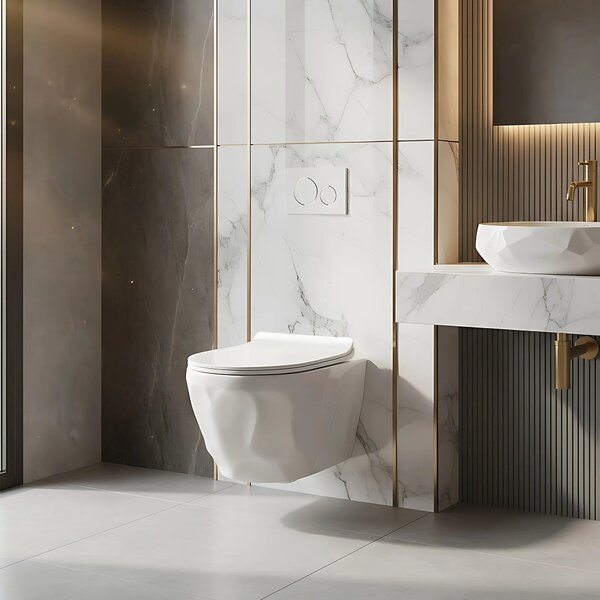 Vaso WC sospeso Rea Gustavo Rimless