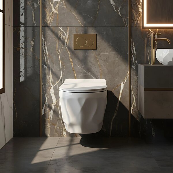 Vaso WC sospeso Rea Gustavo Rimless