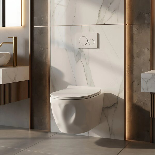 Vaso WC sospeso Rea Gustavo Rimless
