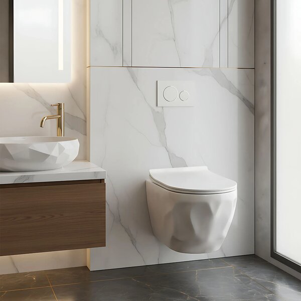Vaso WC sospeso Rea Gustavo Rimless