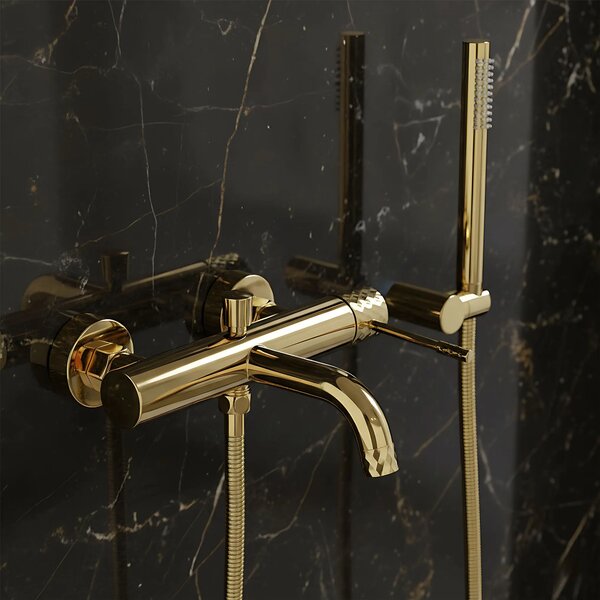 Rubinetto da vasca Rea Lungo Diamond Gold