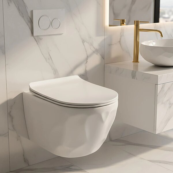 Vaso WC sospeso Rea Gustavo Rimless