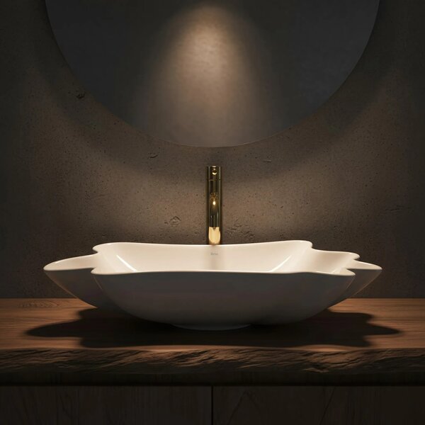 Lavabo da appoggio REA Infinity + Tappo Click-Clack