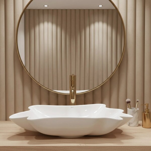 Lavabo da appoggio REA Infinity + Tappo Click-Clack