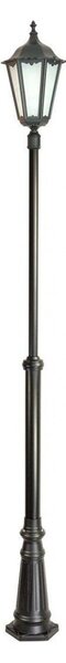 Lampione da giardino e da parco 290 cm 1xE27 nero IP43 SU-MA Retro OGMWN 1