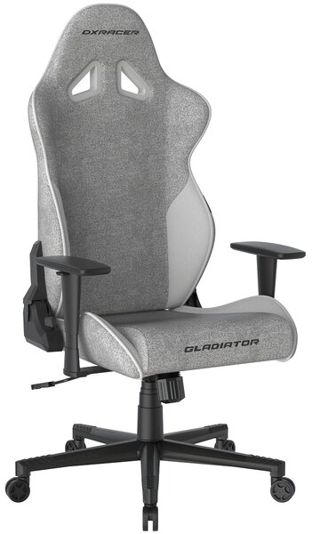 Sedia da gioco DXRacer GLADIATOR grigio e bianco, tessuto