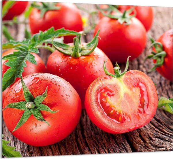 PIATTO IN VETRO PER CUCINA 65x60 Pomodoro