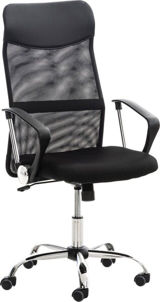 Sedia da ufficio ergonomica regolabile - Sedia da ufficio - Seduta confortevole | Colore: Nero