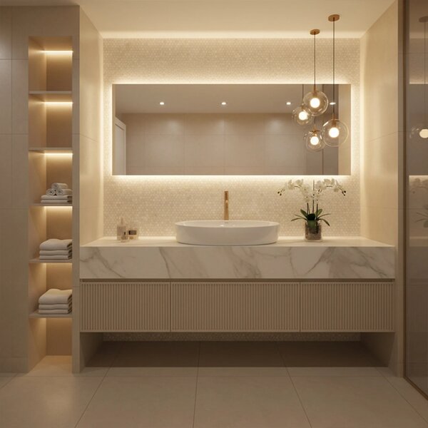 Lavabo da appoggio Rea Joana 65