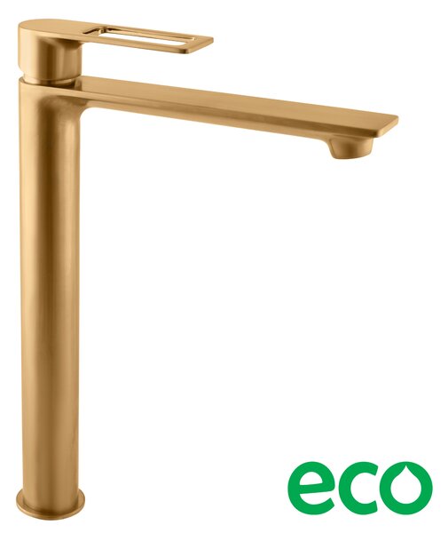 Slezák-RAV Miscelatore per lavabo, alto NIL - oro - spazzolato, Colore: ORO - spazzolato , Finitura superficiale: PVD, Dimensione: 1/2''