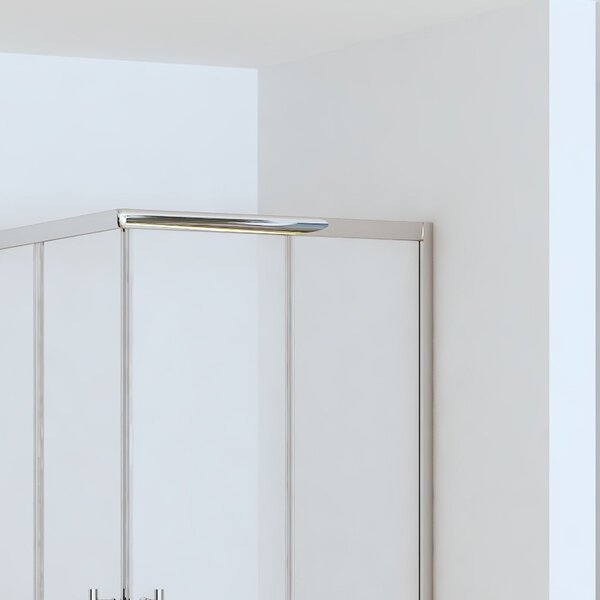 Box doccia angolo 90x90 altezza ridotta 170cm vetro trasparente | CHIARA EDGE-R - KAMALU
