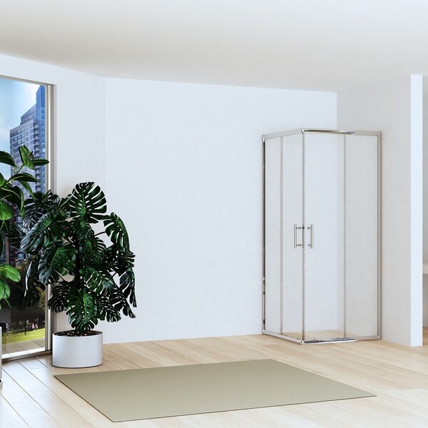 Box doccia angolo 90x90 altezza ridotta 170cm vetro trasparente | CHIARA EDGE-R - KAMALU