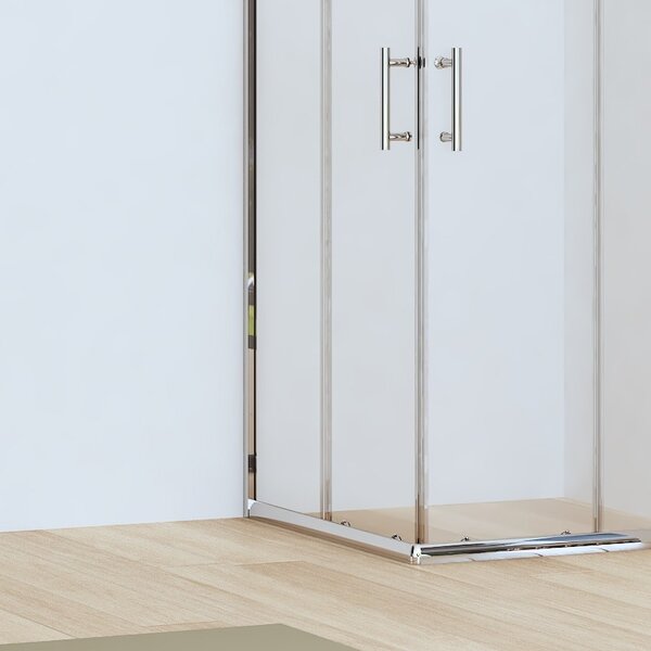 Box doccia angolo 90x90 altezza ridotta 170cm vetro trasparente | CHIARA EDGE-R - KAMALU
