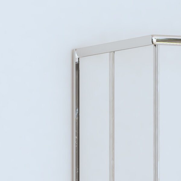 Box doccia 70x90 altezza 170cm vetro anticalcare trasparente | CHIARA EDGE-Q - KAMALU