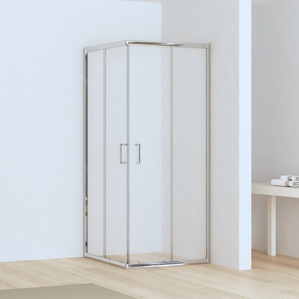 Box doccia 70x90 altezza 170cm vetro anticalcare trasparente | CHIARA EDGE-Q - KAMALU